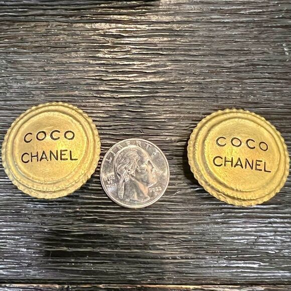 Chanel Authentic Earring’s Beaded Boarder COCO Chanel - Picture 7 of 8